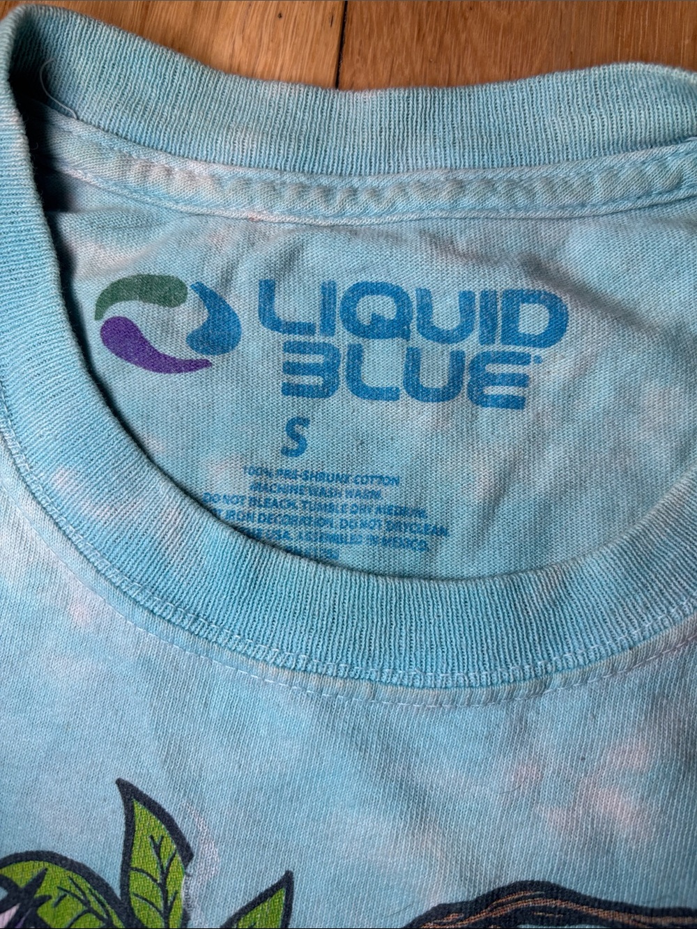 Alice in Wonderland Tie-Dye 'Who Are You?' Multi Color T-Shirt - Picture 5 of 9